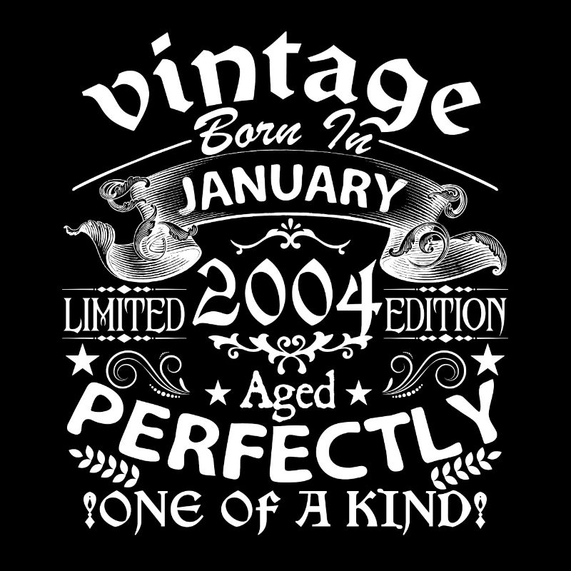 Janvier 2004 | anniversaire 2004 Vintage Janvier