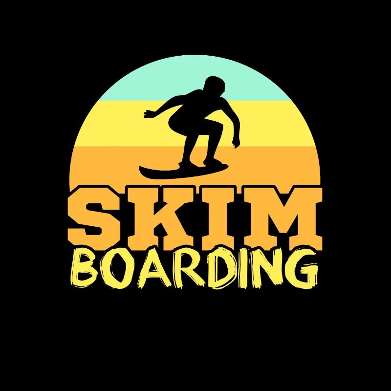 Skimboarding sunset