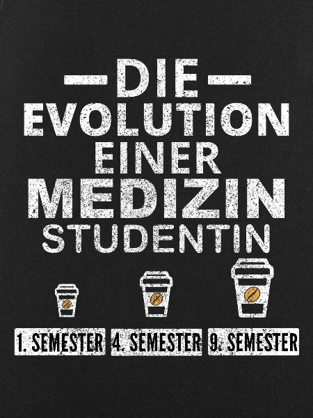 Medizin Studentin Kaffee Evolution Geschenk