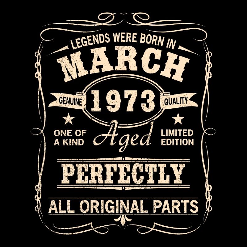 Millésime Mars 1973 Anniversaire