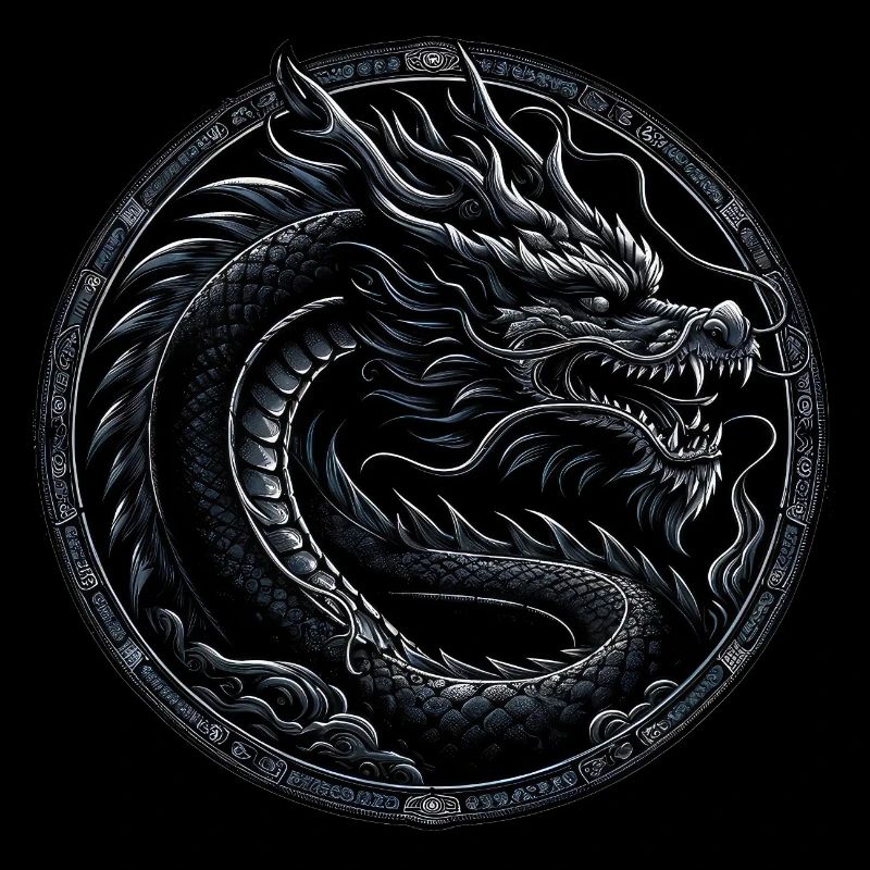 Monochrome Mythos: Black Dragon