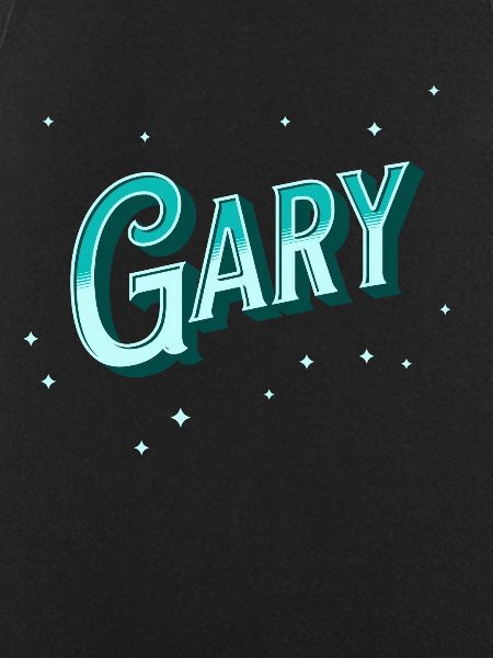 Gary's name personalized