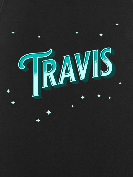 Travis' name personalized