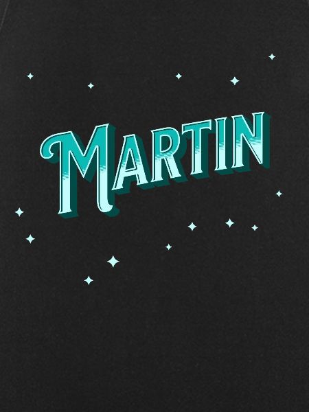 Martin's name personalized