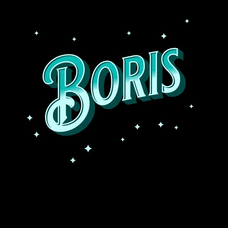 Boris' name personalized