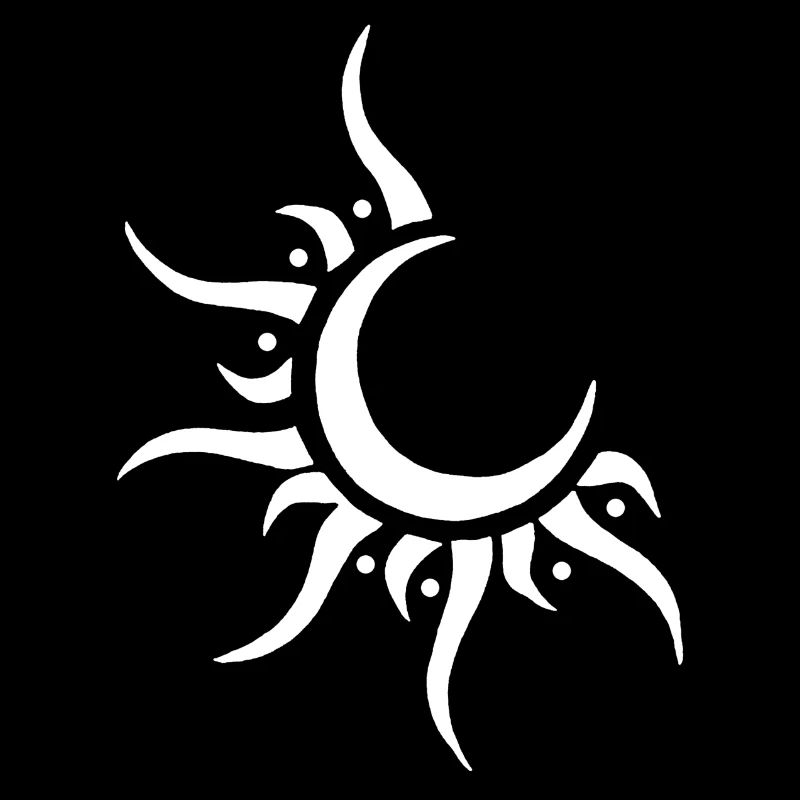 Soleil et lune blanc