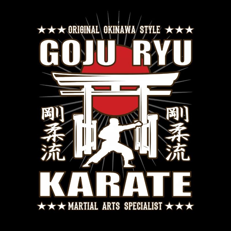 Conception d’arts martiaux Goju Ryu cool avec kanji
