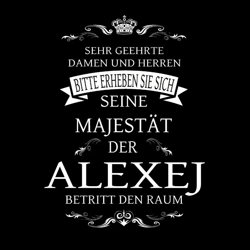 Sa Majesté Alexis entre dans la pièce