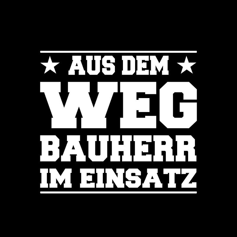 Aus dem Weg Bauherr im Einsatz Design
