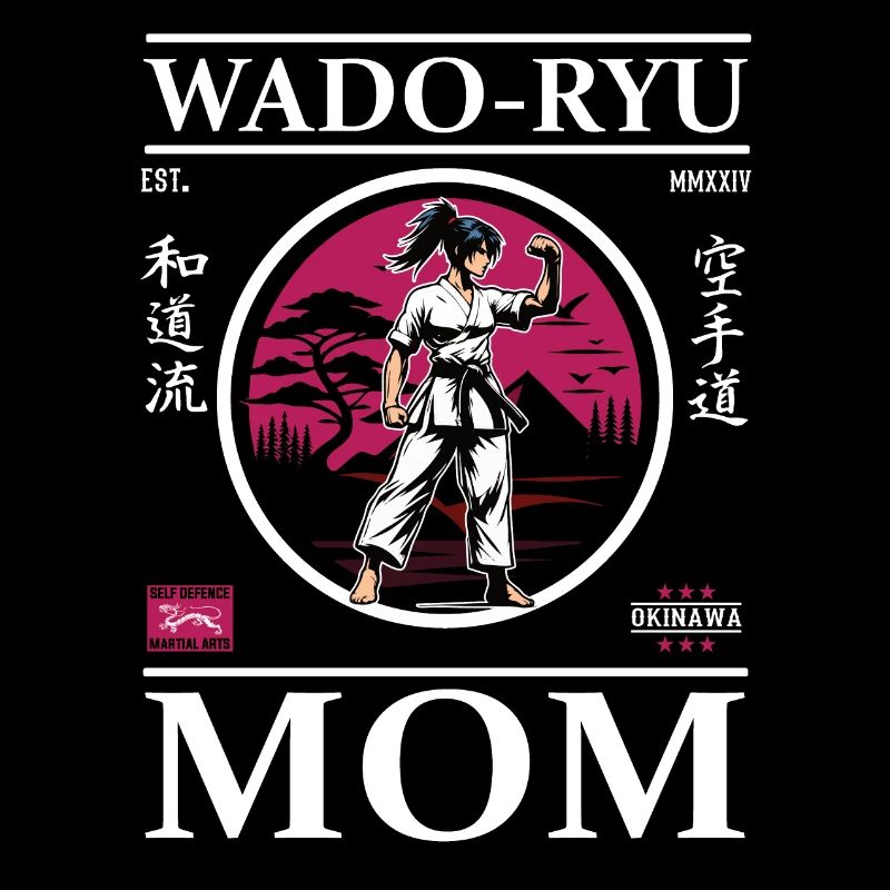 Wado Ryu Mom - Design de karaté cool pour les mamans