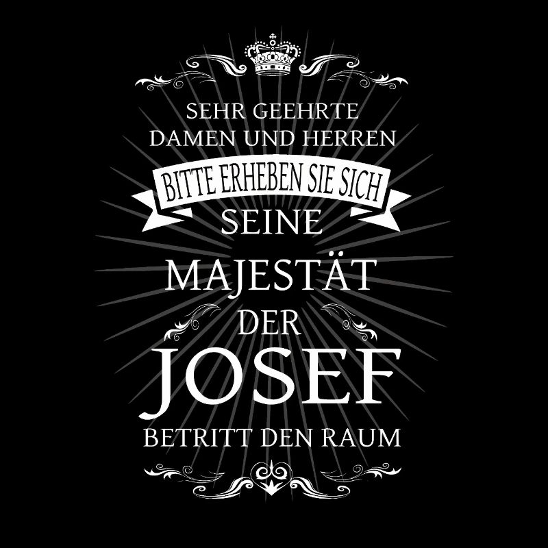 Sa Majesté Joseph entre dans la pièce