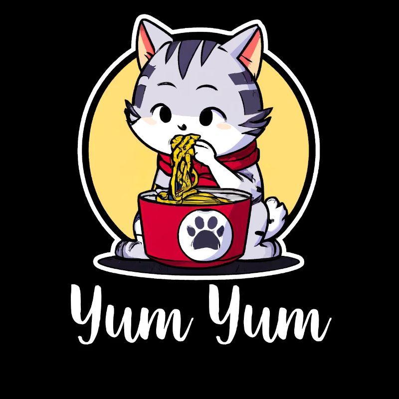 Cute Cat Eats Ramen - Anime - Manga