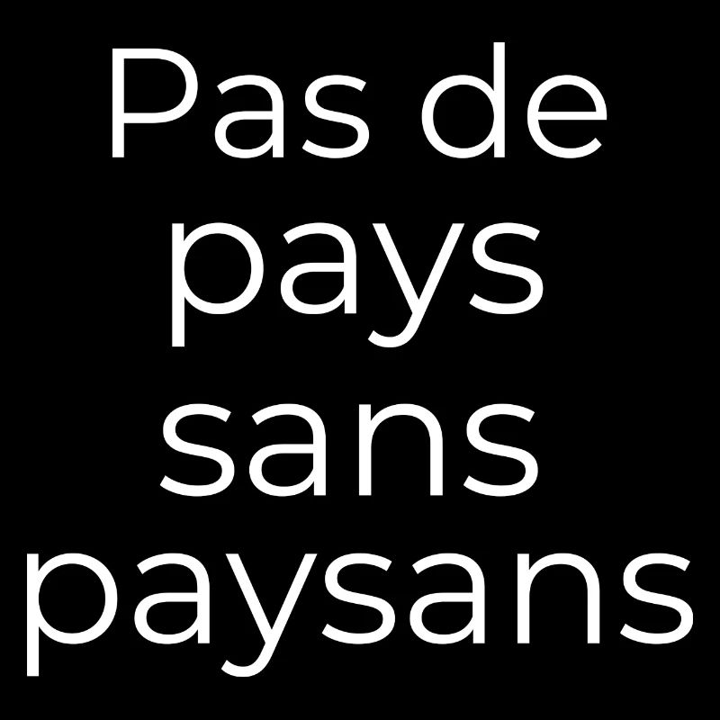 Pas de pays sans paysans