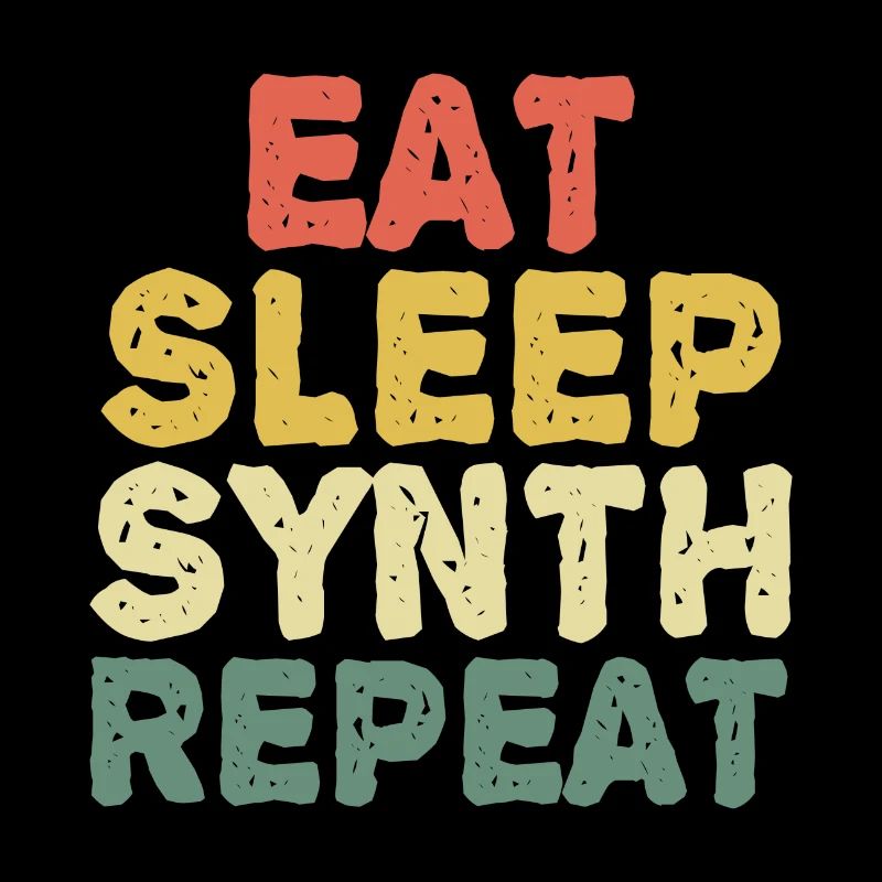 Eat synth repeat Synthesizer Musiker keyboard