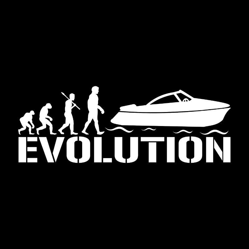 Motorboat Boot T Shirt - Evolution Bootsfahrer