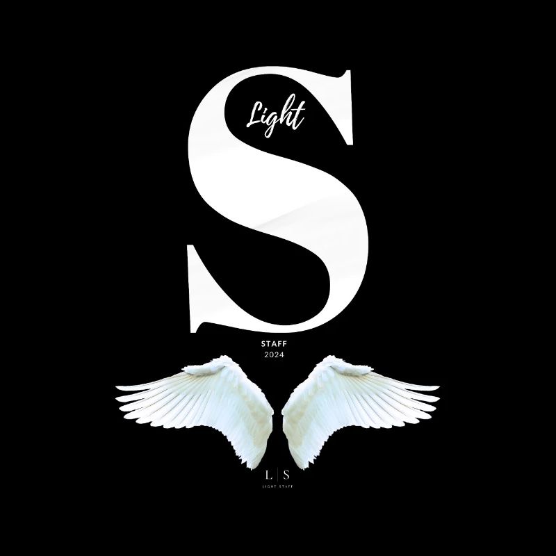 LightStaff Logo S - white