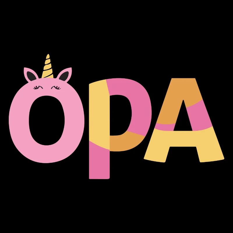 Opa Einhorn Geburtstag Vatertag Bester Grossvater