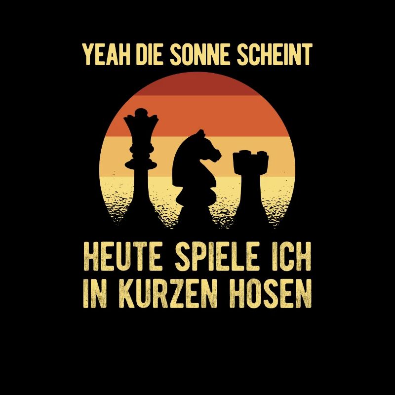 Schachspieler im Sommer Schach