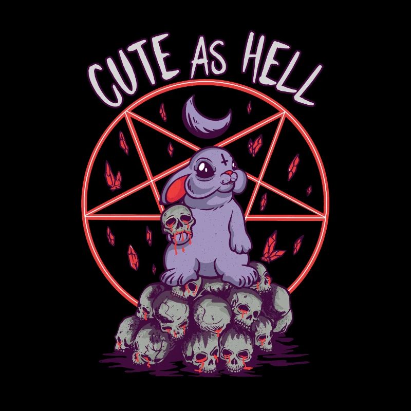 Cute as Hell pentagram goth grunge