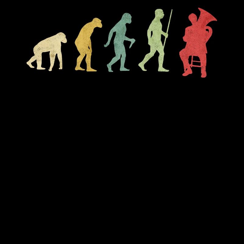 Tuba Playing Man Evolution