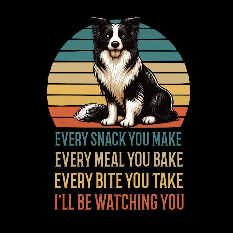 Chaque collation que vous préparez Border Collie