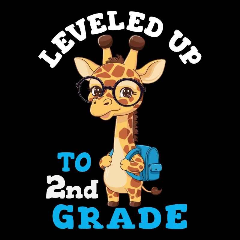 Leveled up to 2nd Grade - Funny Giraffe