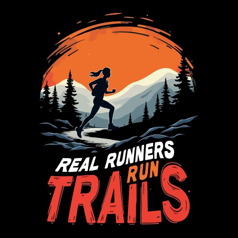 Echte Läufer laufen Trails - Trail Running