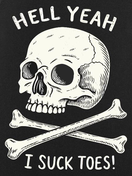 Skull and Bones Toe Fetish