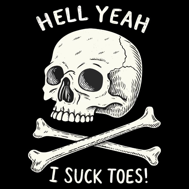 Skull and Bones Toe Fetish