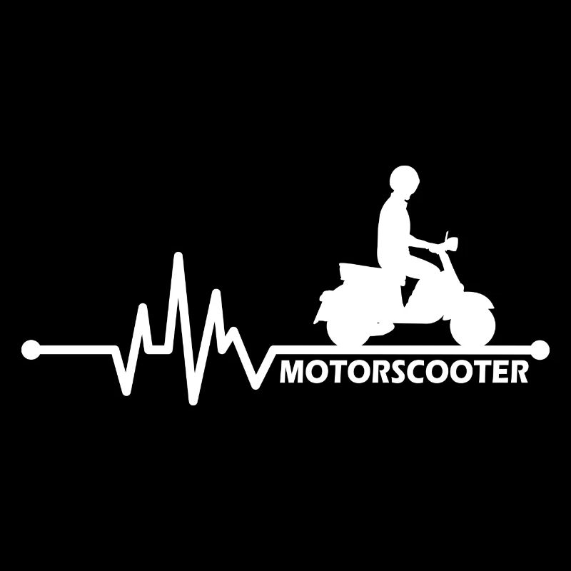 Motorroller Rollerfahrer - Herzschlag