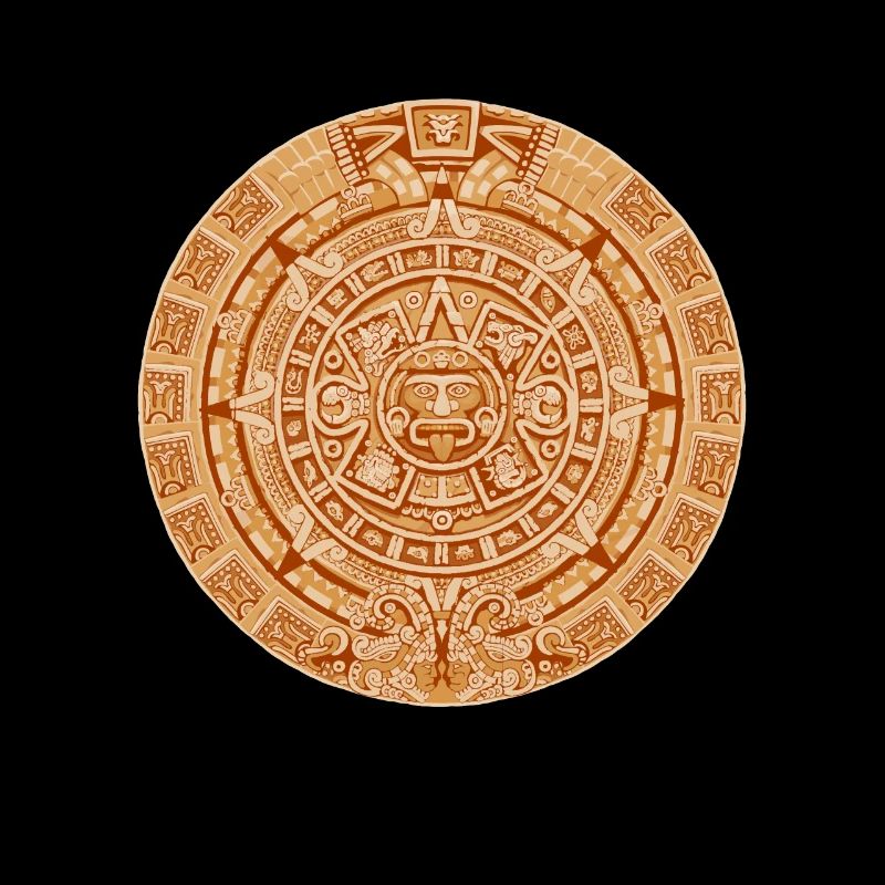 Calendario Azteca Mexican Heritage Mayan Aztec