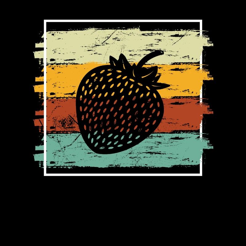 Strawberry Fruit Lover Retro Healthy Gift idea