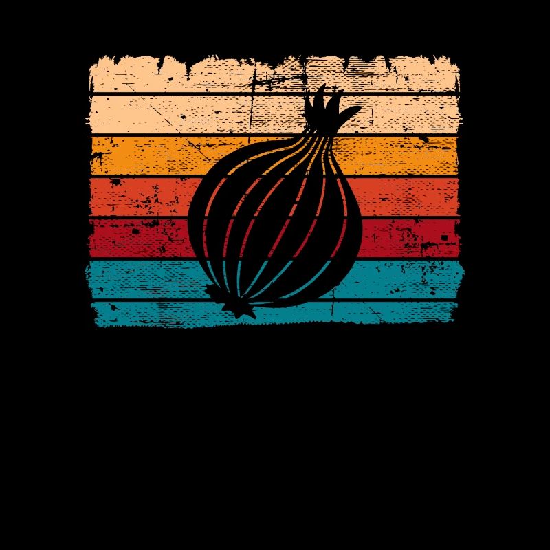 Onion Lover Retro Vegetables Vegan Gift idea