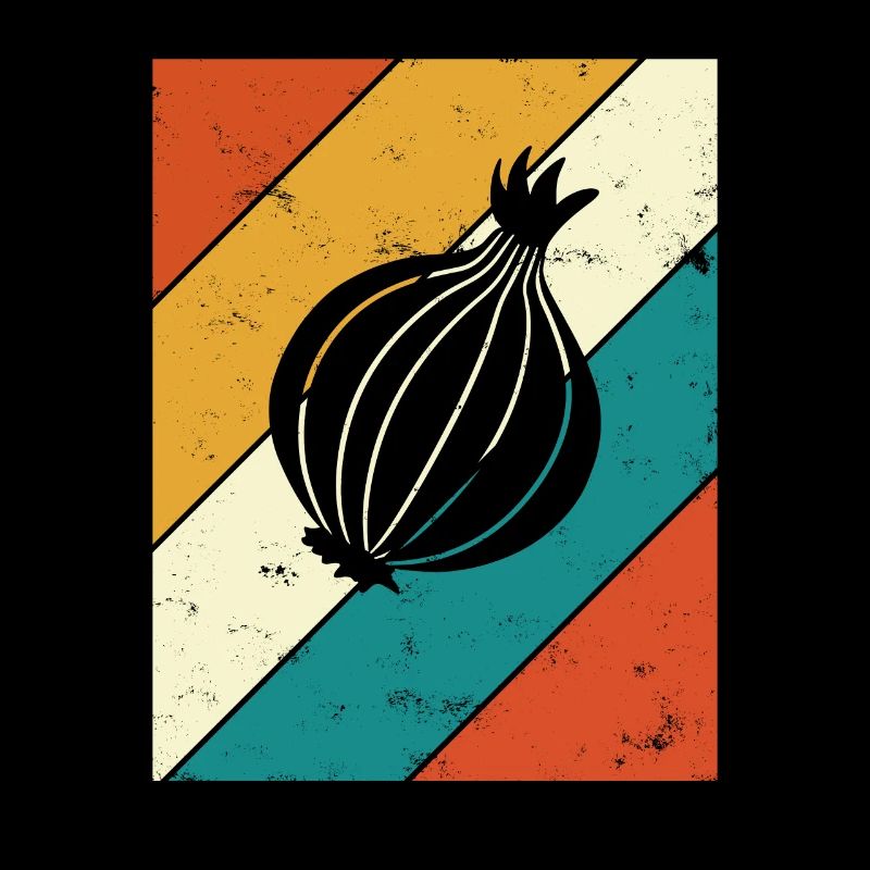 Onion Lover Retro Vegetables Vegan Gift idea