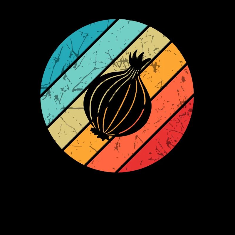 Onion Lover Retro Vegetables Vegan Gift idea