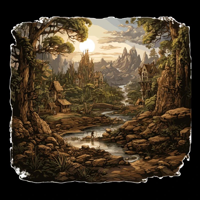 Landschaft - Illustration