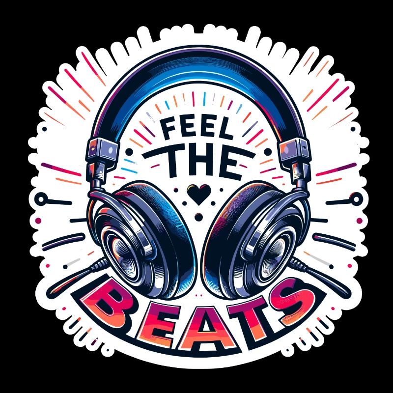 Feel the Beats - Kopfhörer Illustration