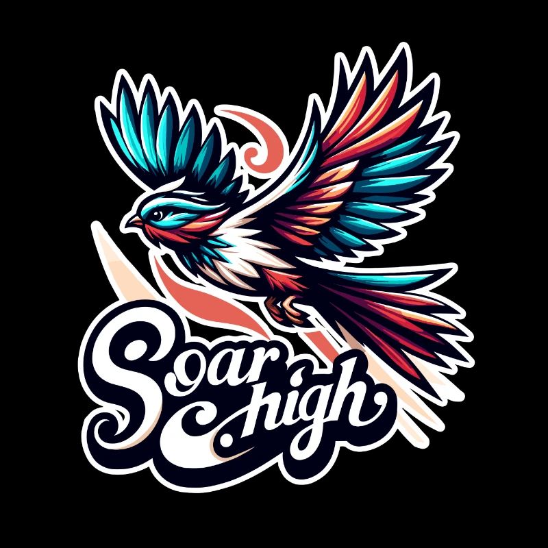 Soar High - bird illustration