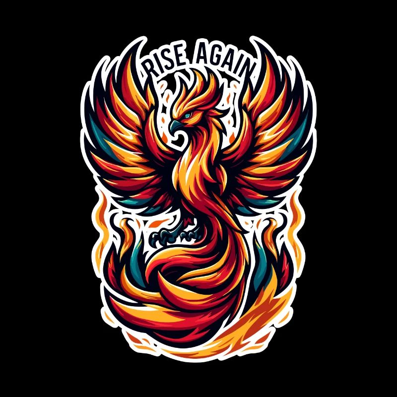 Rise Again - Phönix Illustration