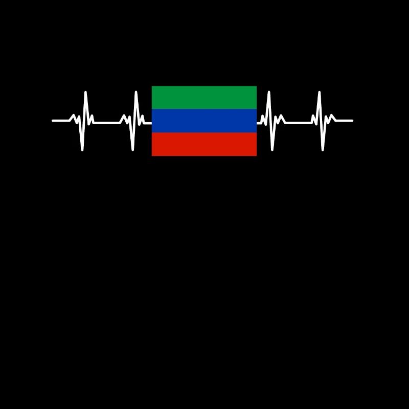 Drapeau russe - Daghestan