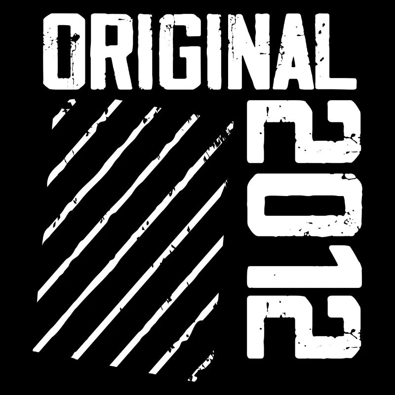 Original 2012 12e Anniversaire Cadeau Retro