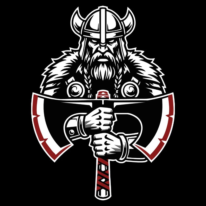 Viking Shield Runes Celtic Knotwork Mascot