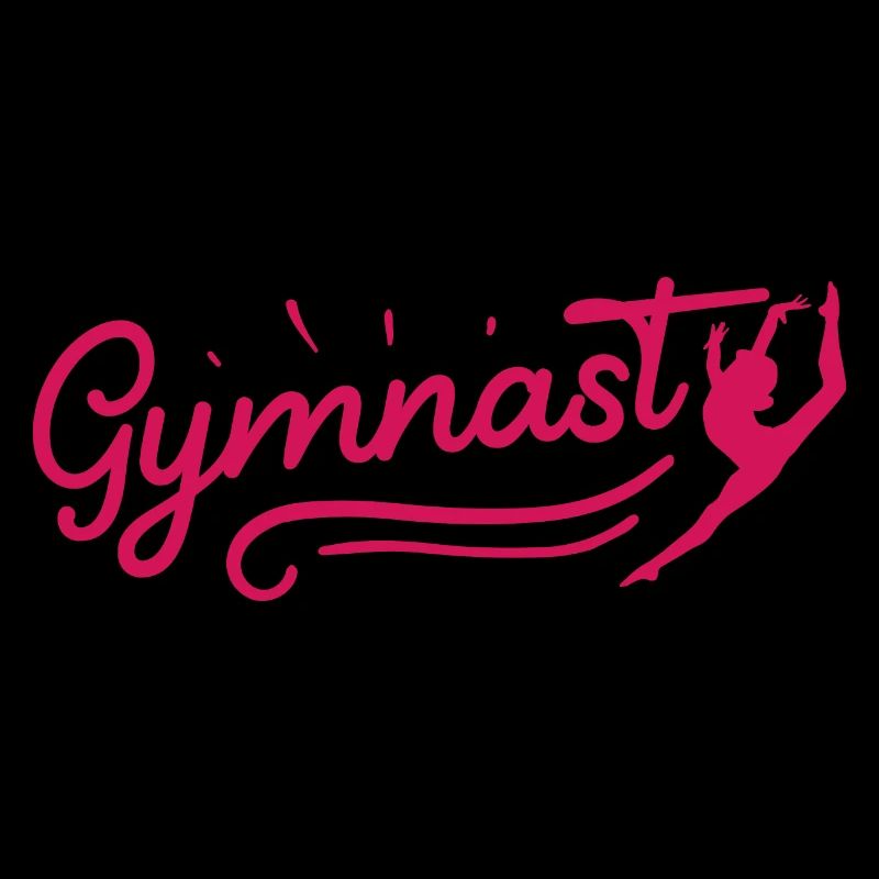 Retro Graphic Gymnast Gymnastics Acrobat Acrobatic