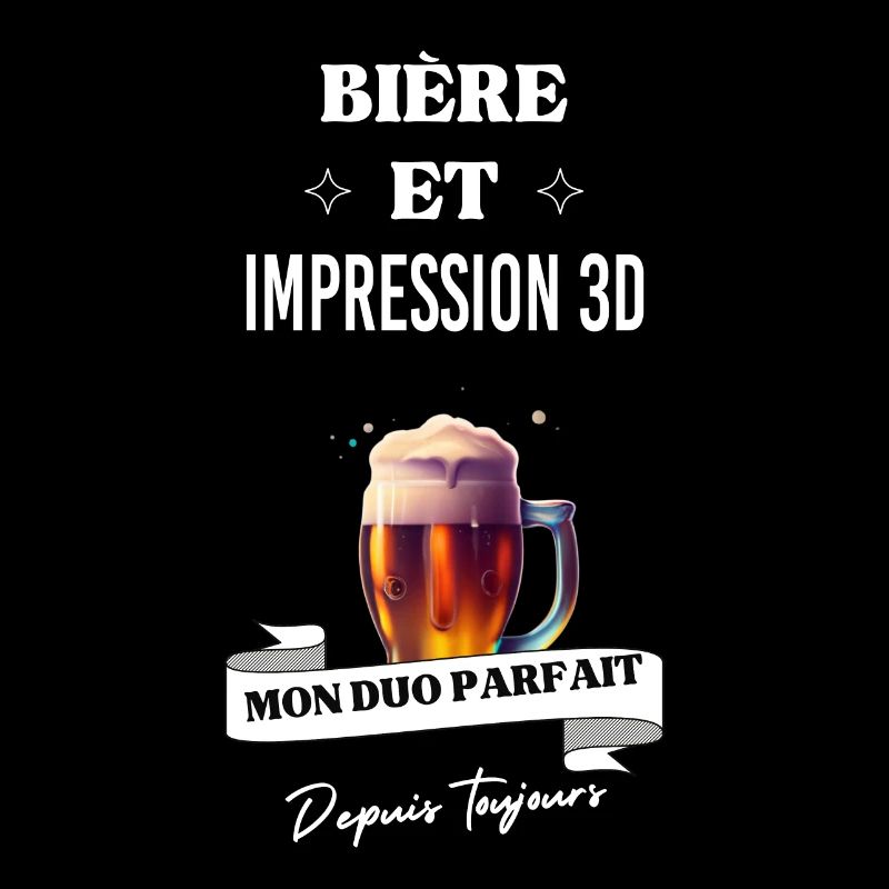 Bière Mon duo parfait depuis et impression 3D