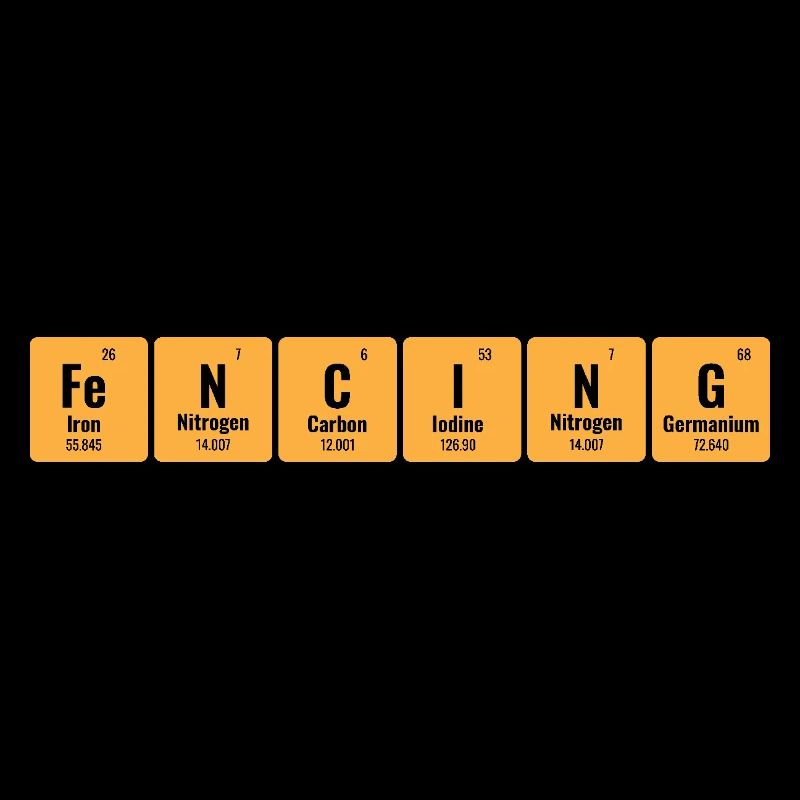 Fechten Periodensystem der Elemente Degen Schwert Degen