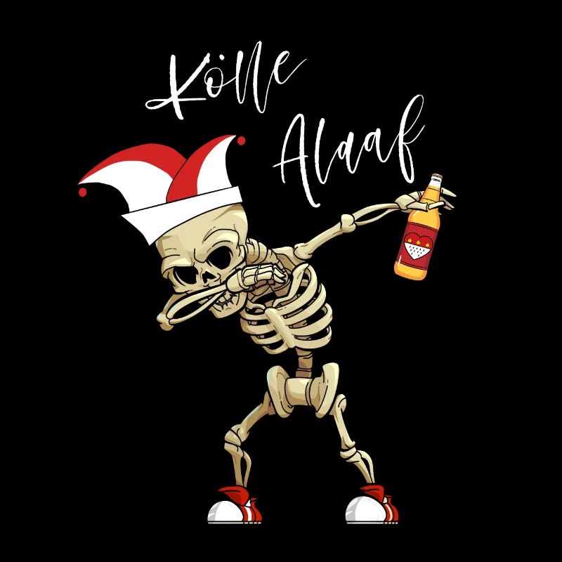Carnaval Kölle Alaaf Dabbing Squelette Fun