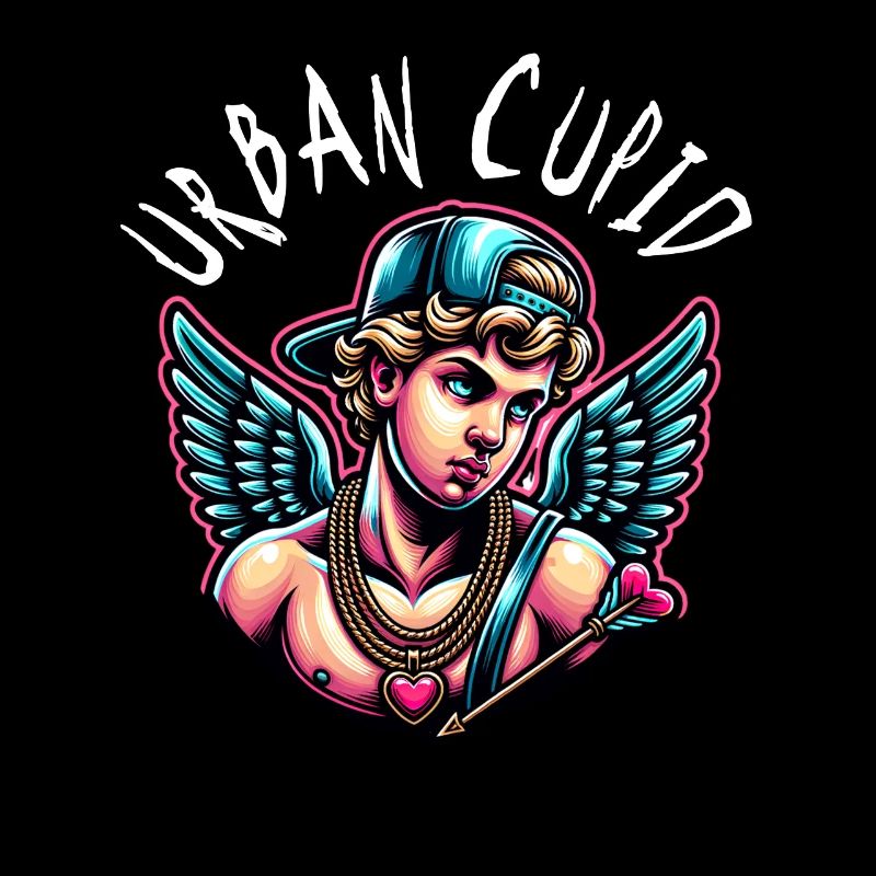 Cupid unites hearts with a single arrow