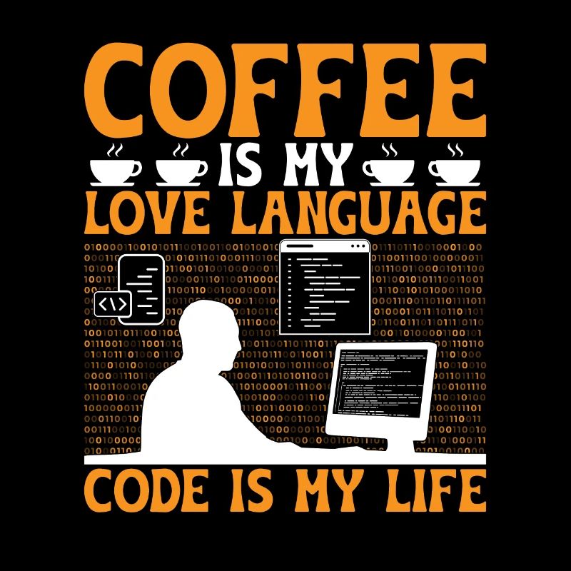 Kaffee-Codierung Programmierer Programmierer Entwickler Nerd Coff