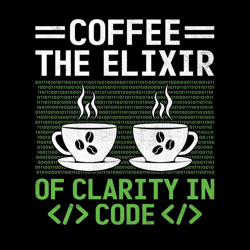 Kaffee-Codierung Programmierer Programmierer Entwickler Nerd Coff