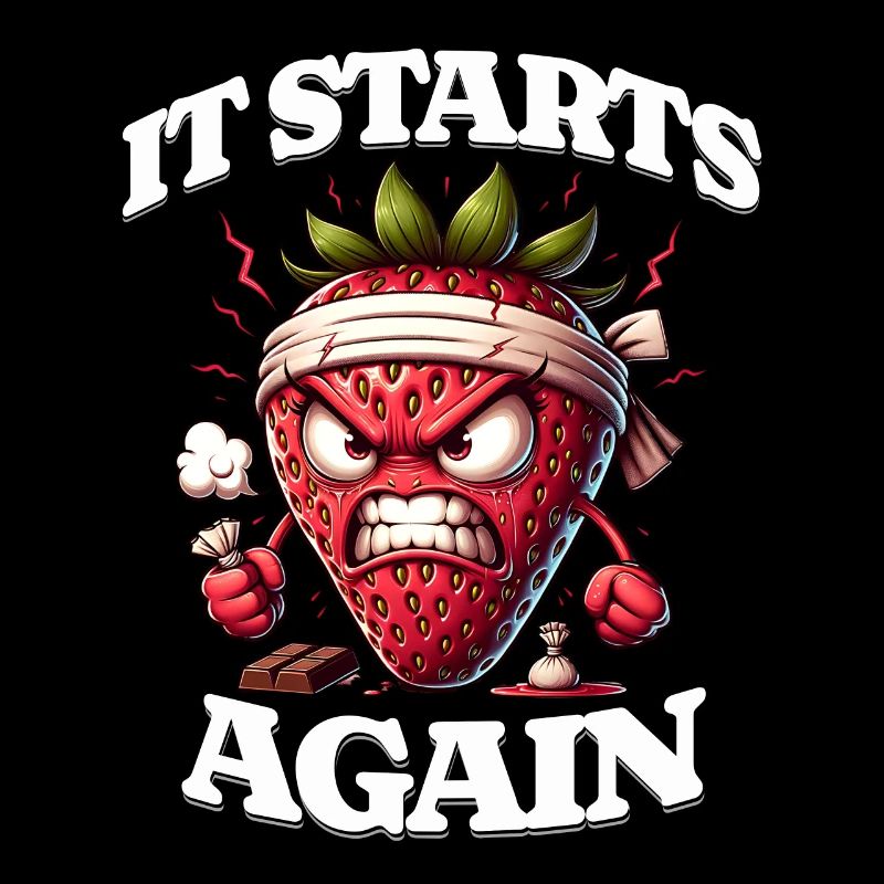 It Starts Again Periode Menstruation Erdbeerwoche
